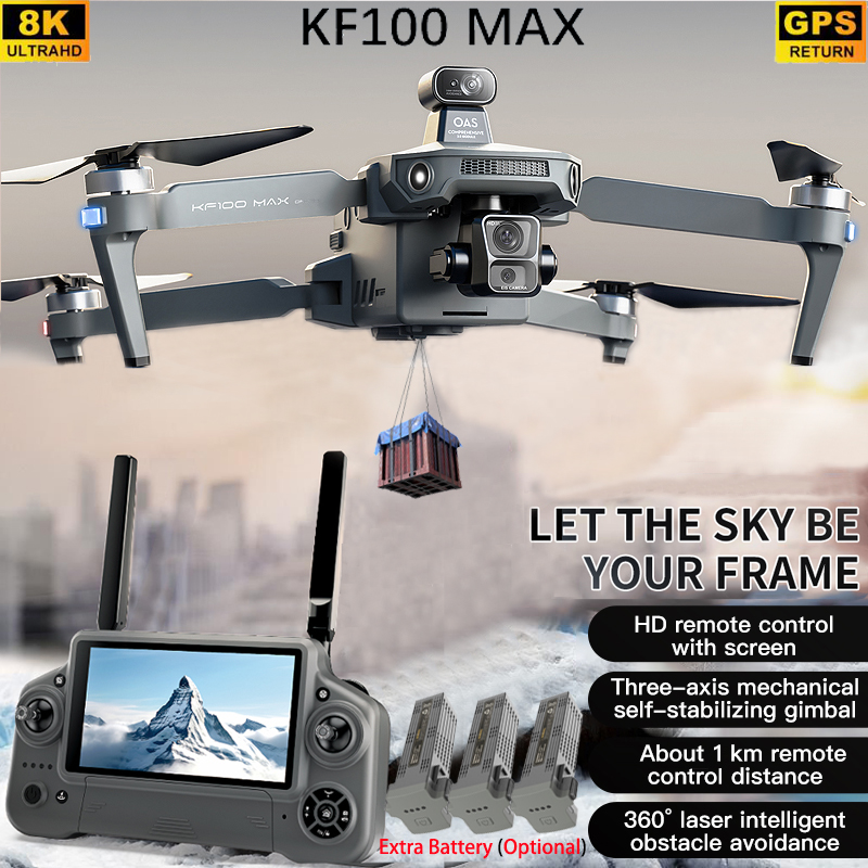Drone Camera 4K - KF100 MAX GPS Drone 4K Kamera