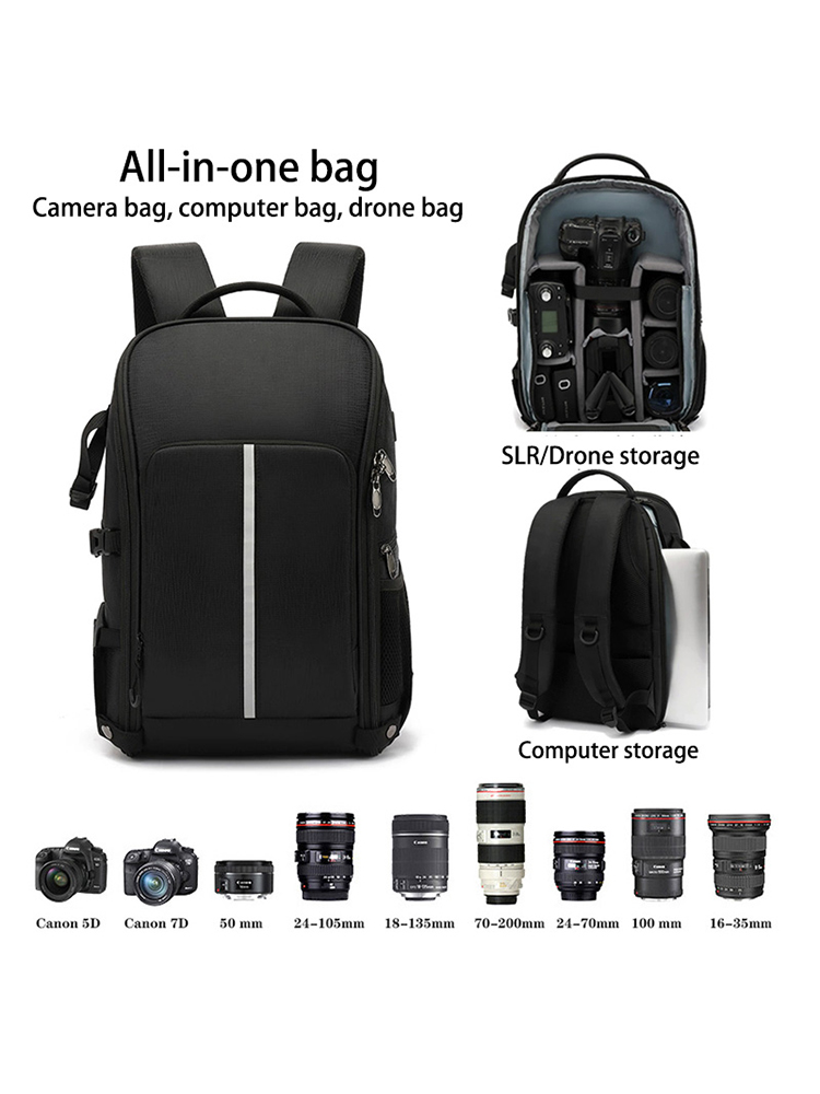 Drone Camera Case - Açık Fotoğraf Sırt Çantası DSLR Kamera