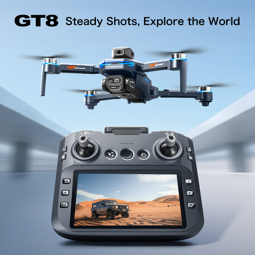 Drone Camera Hd - GT8 Engellerden Kaçınma Özellikli Hava İçi