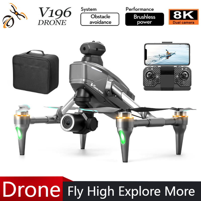 Drone Camera With Gimbal - 2025 V196 Otomatik Engellerden Kaçınma Drone