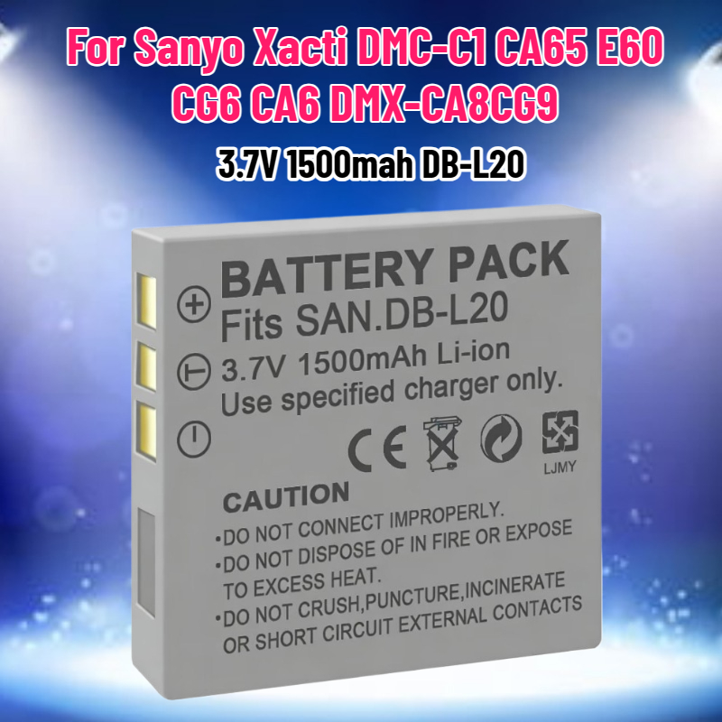 Drone Camera Action - 3.7V 1500mah DB-L20 Pil Sanyo Xacti