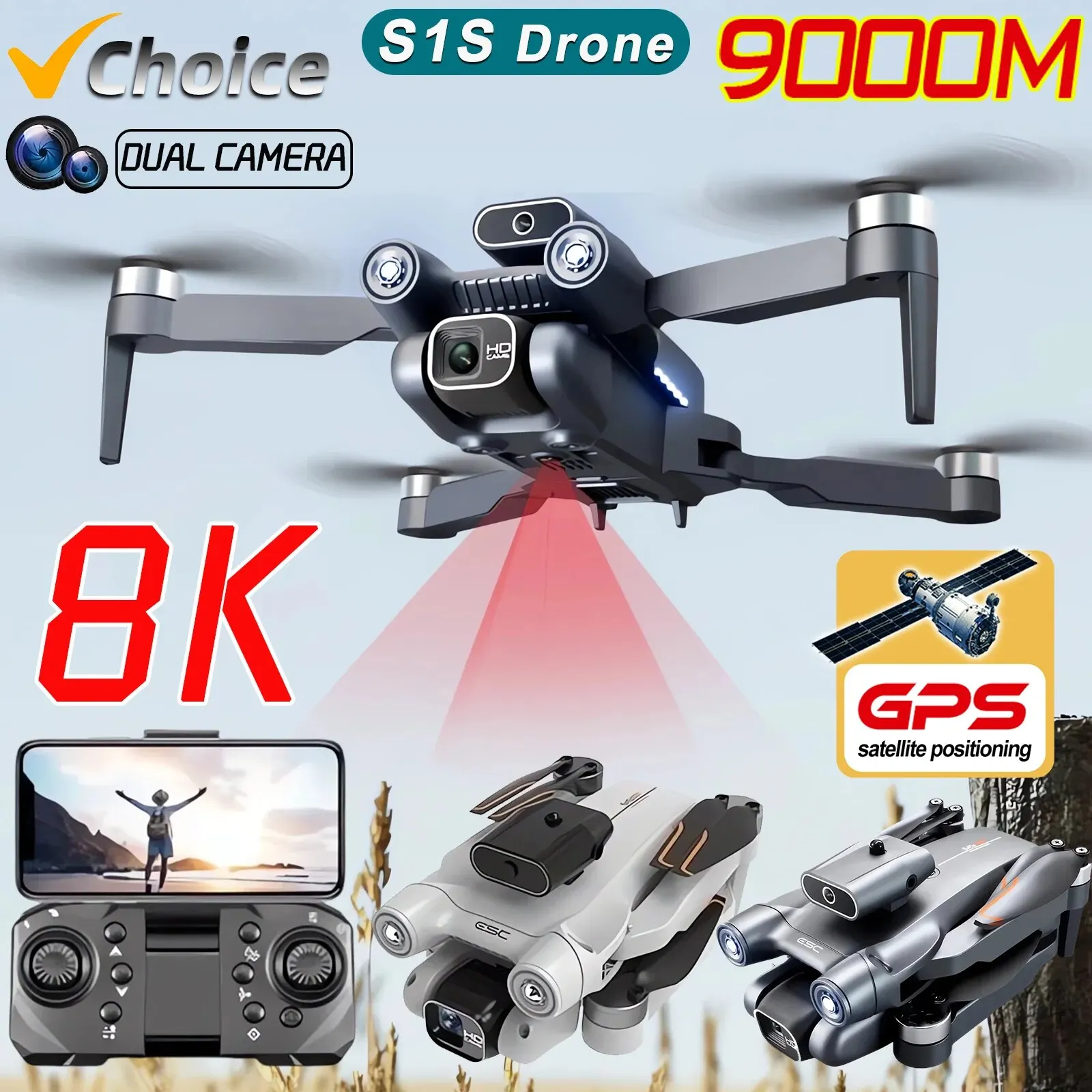 Yeni S1S 5G GPS Drone kamera 8 - Drone Camera Professional incelemesi ve fiyatı