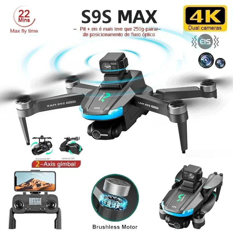 YENI S9S MAX MINI Drone 4K 2 E - Drone Camera Wide Angle incelemesi ve fiyatı