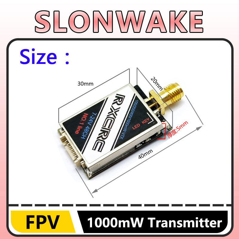 SLONWAKE 5.8G 48CH 1W VTX 100/ - Drone Camera Lens incelemesi ve fiyatı