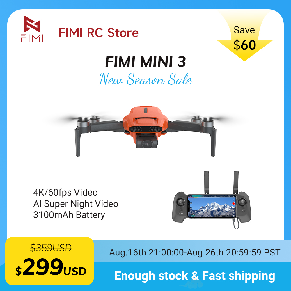 FIMI MINI 3 Kamera Drone 4K 60 - Drone Camera With Gimbal incelemesi ve fiyatı